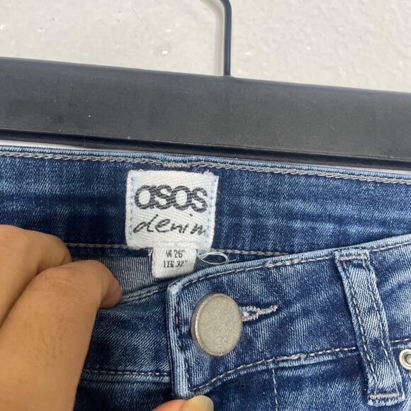 Asos Womens Jeans Size 26 Denim Blue Medium Wash Bootcut Leg Casual Wear - Picture 3 of 14
